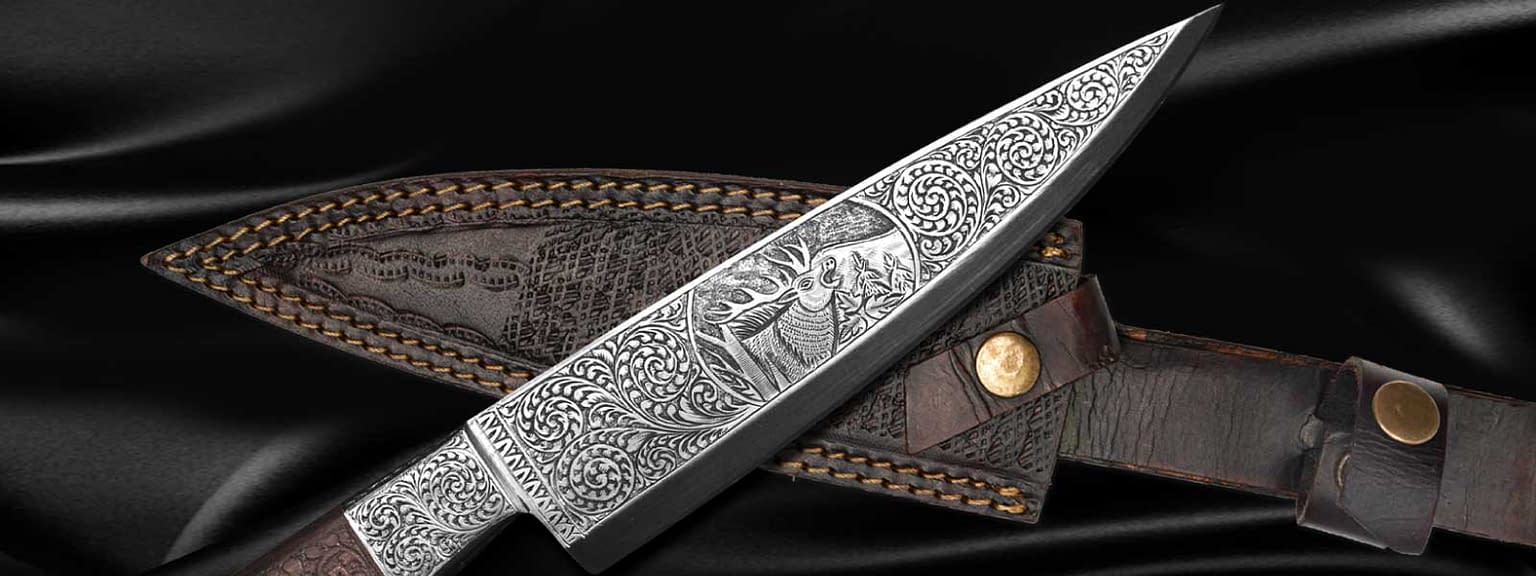 Engraved Knife Custom Engraved Knives Fusion Layers