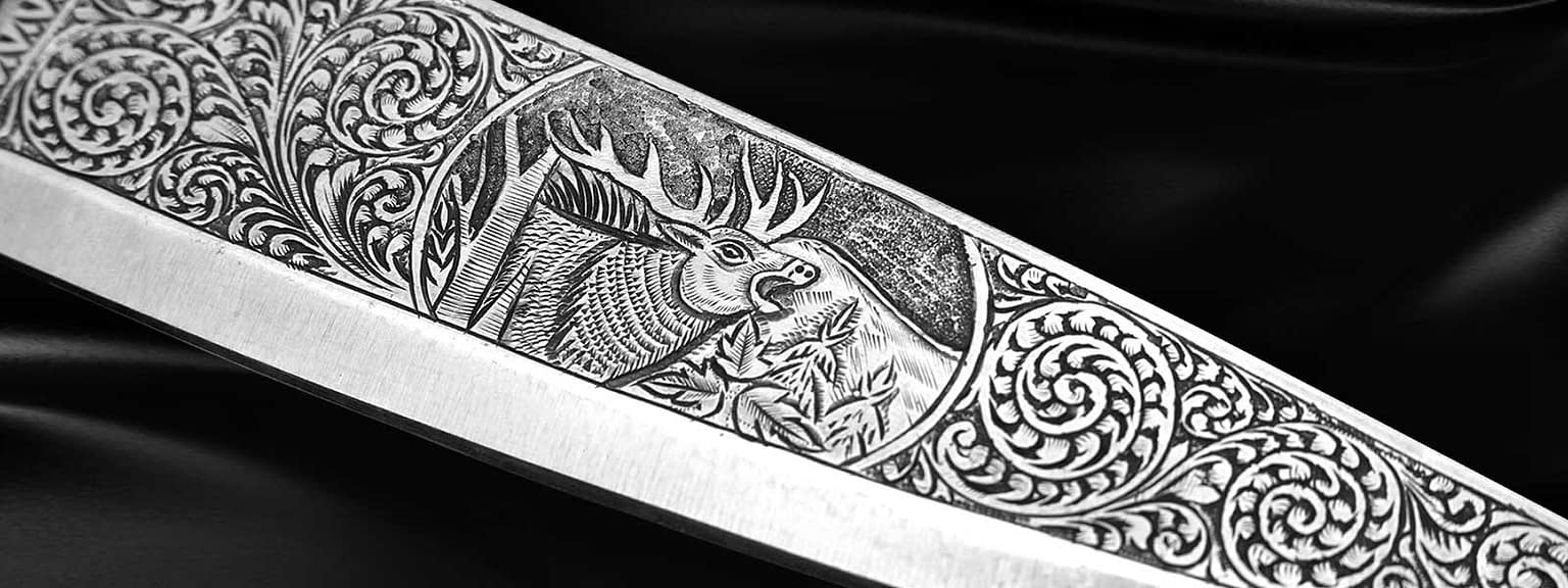 Engraved Knife Custom Engraved Knives Fusion Layers