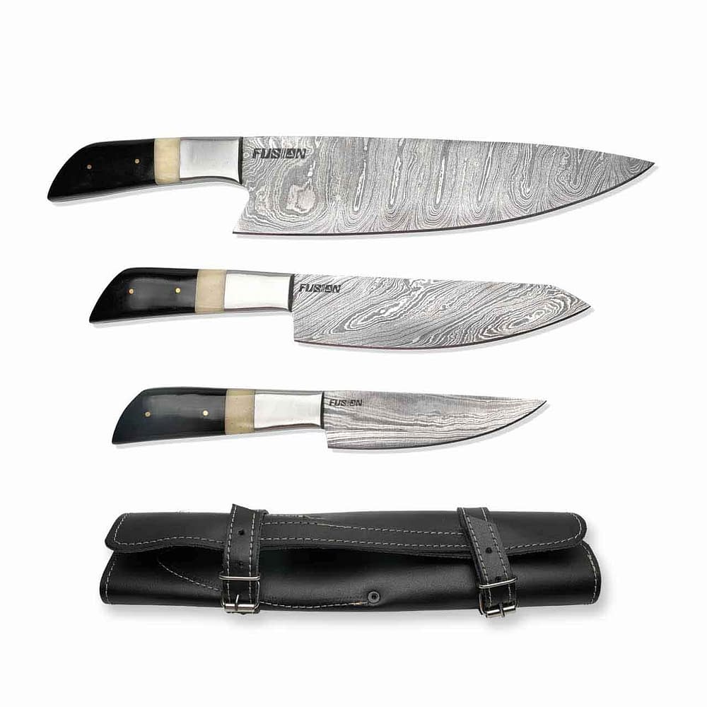 Damascus Steel Chef Knives Set