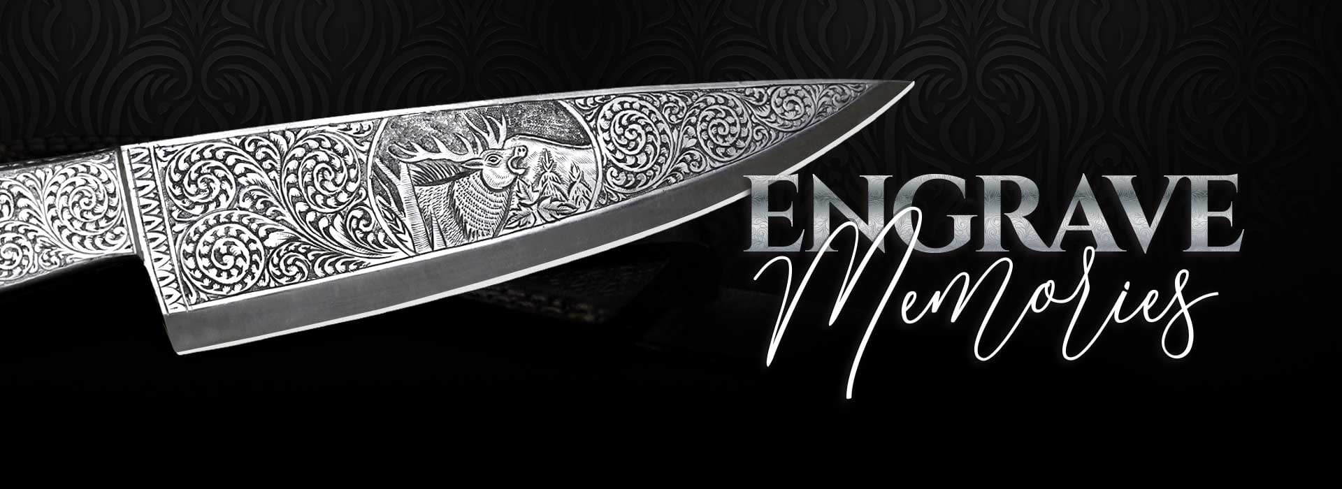 Custom engraved knives